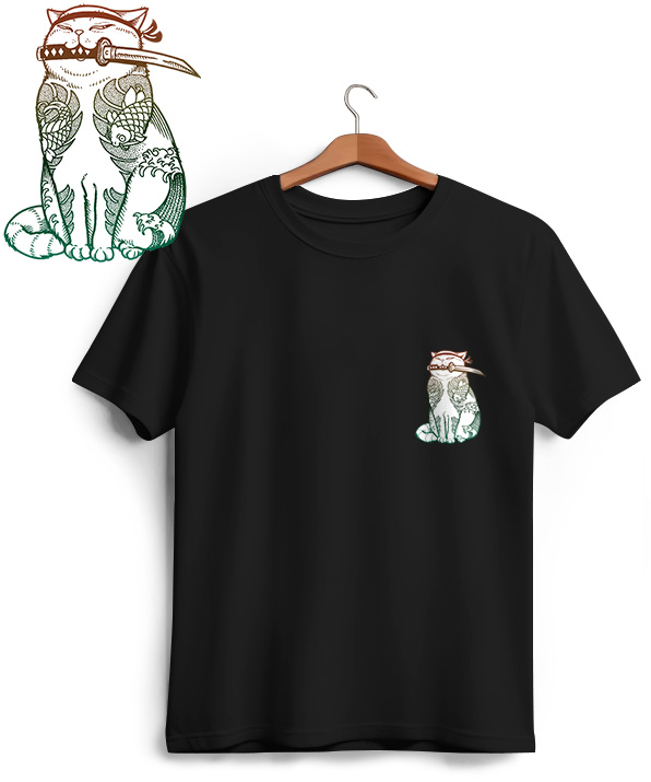 Camiseta Katana Cat