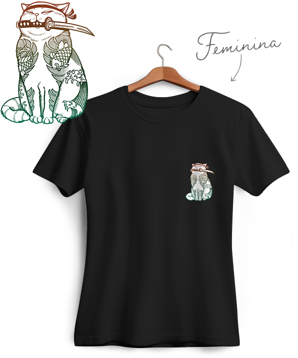 Camiseta Katana Cat
