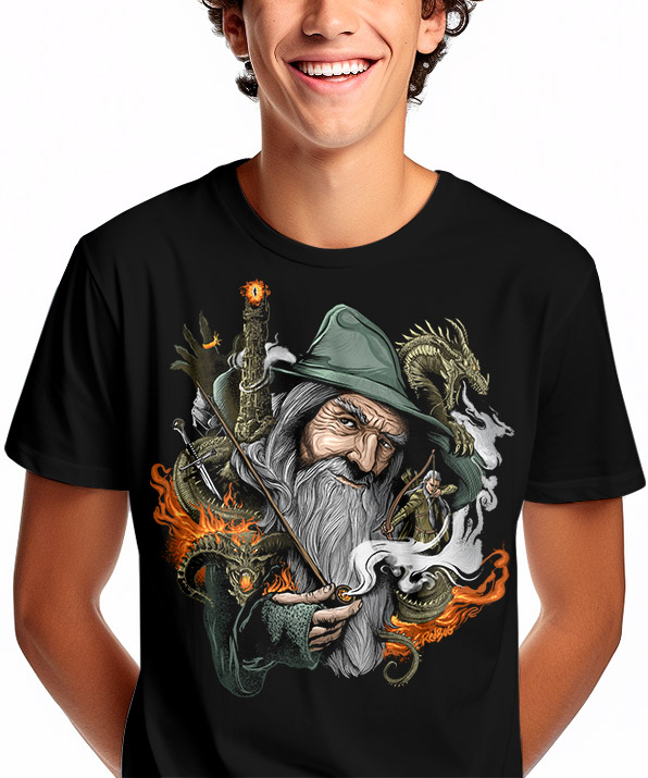 Camiseta Mago da Terra Média