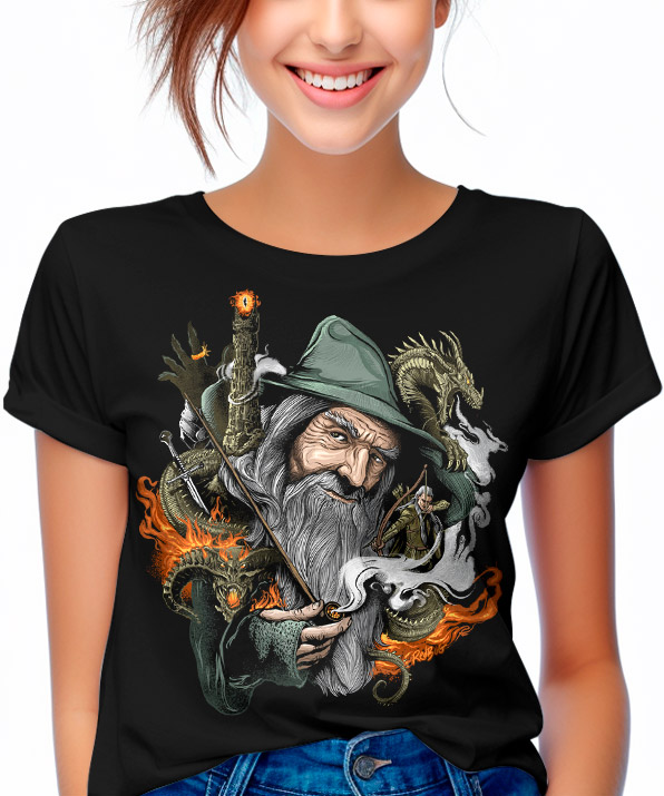 Camiseta Mago da Terra Média