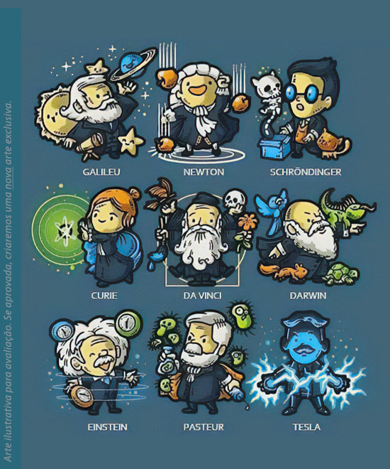 Camiseta Chibi Science