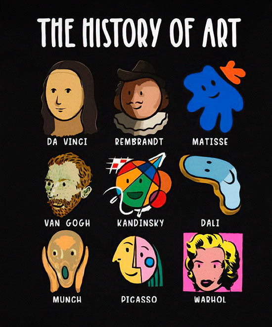 Camiseta História Da Arte