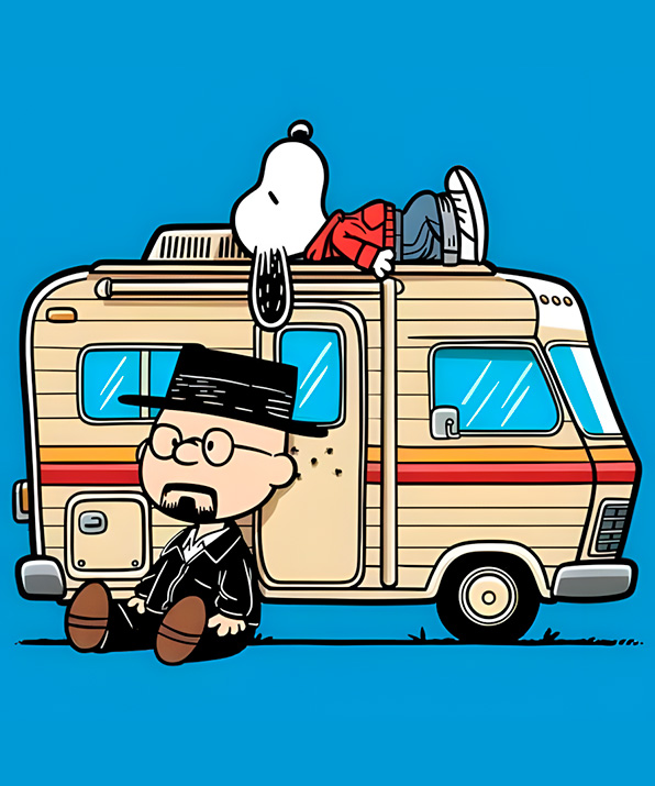 Camiseta Breaking Peanuts