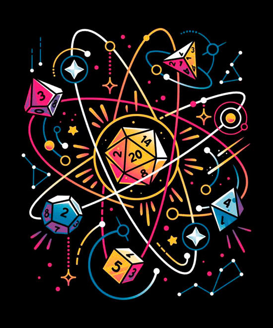 Camiseta Dados De Rpg