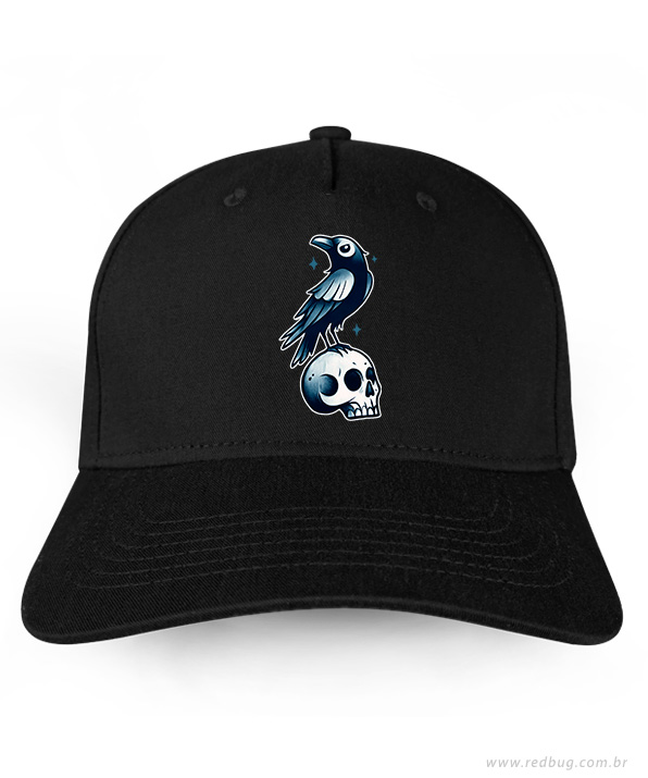 Boné Corvo e Caveira de Bolso