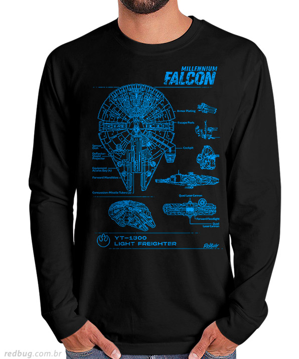 Manga Longa Millennium Falcon