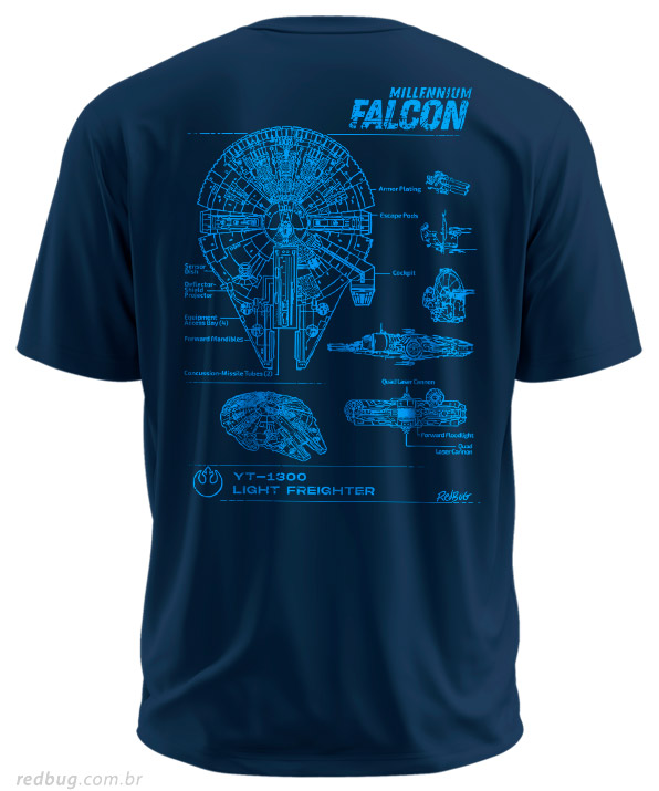 Estampa Costas Millennium Falcon