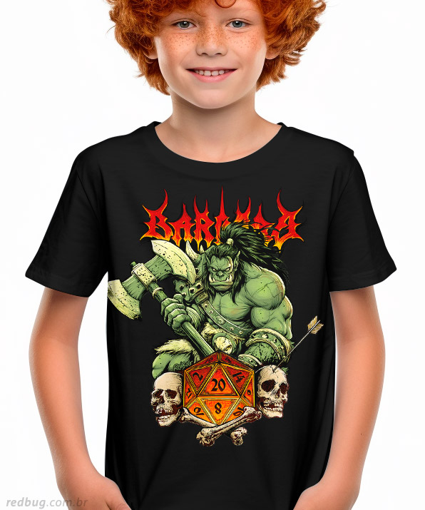 Camiseta RPG Classe Bárbaro