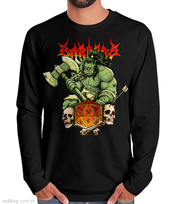 Manga Longa RPG Classe Bárbaro