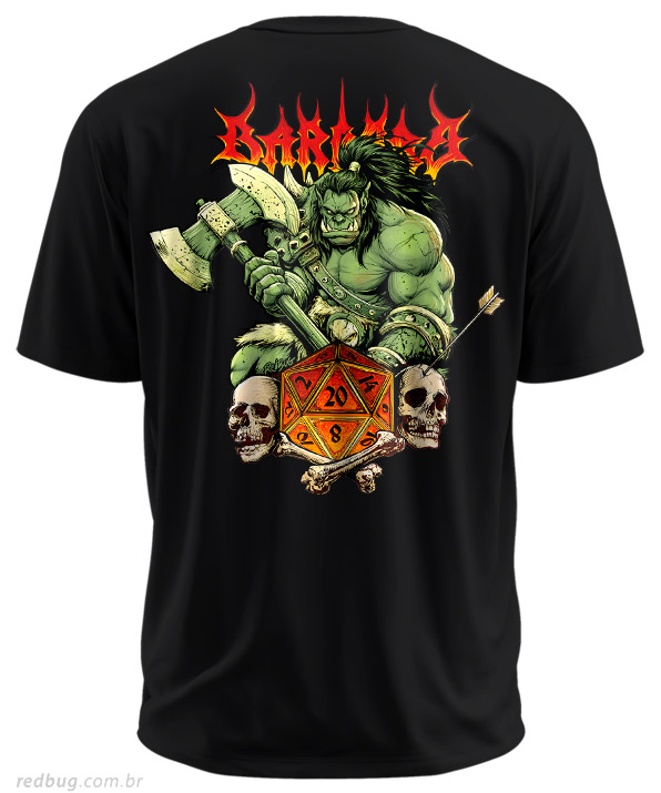 Estampa Costas RPG Classe Bárbaro