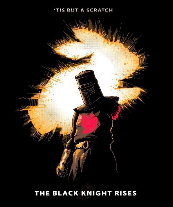 Camiseta Black Knight Rises