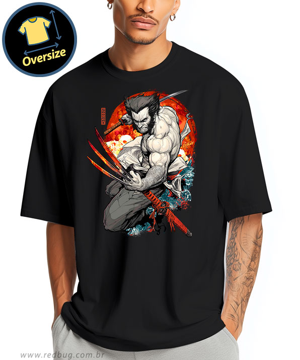 Camiseta Oversized Adamantium Samurai