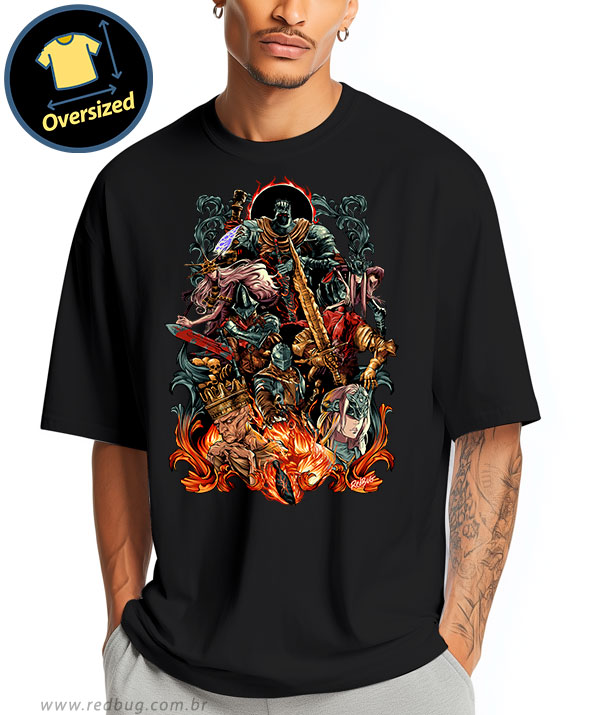 Camiseta Oversized Lordes Das Cinzas