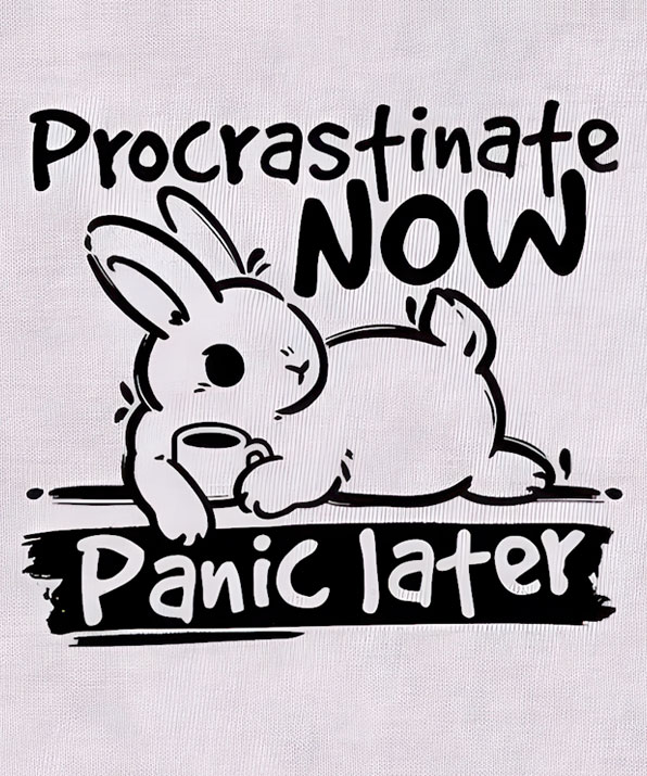 Camiseta Vamos Procrastinar