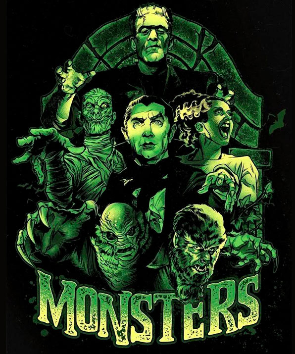 Camiseta Noite Dos Monstros