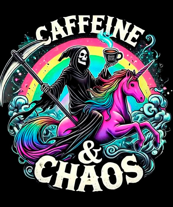 Camiseta Café e Caos