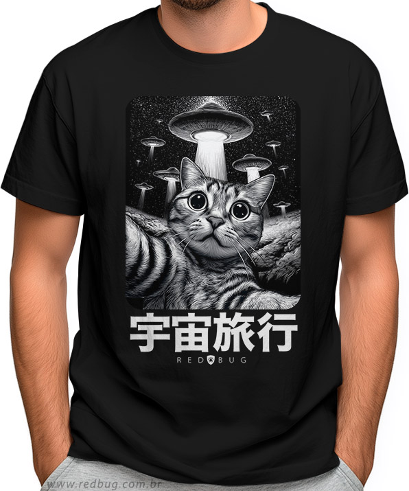Camiseta Tokyo Space Cat