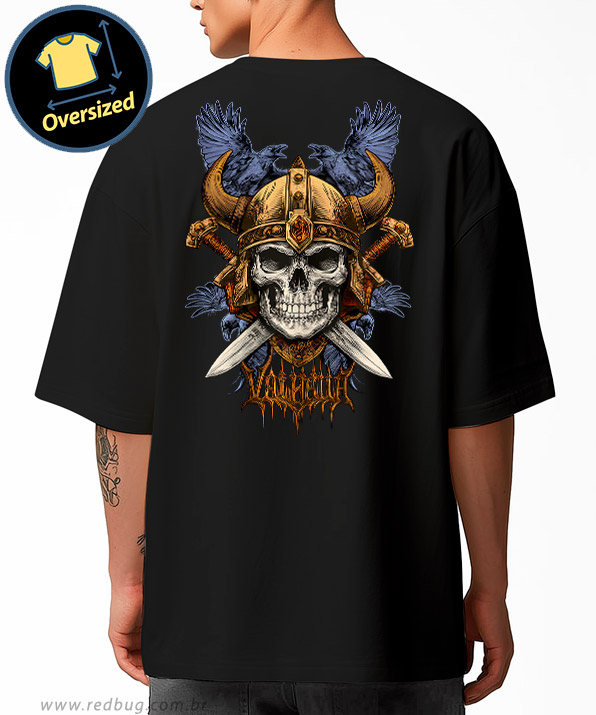 Camiseta Oversized Valhalla Guardião Viking