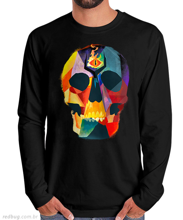 Manga Longa Crânio de Mordor