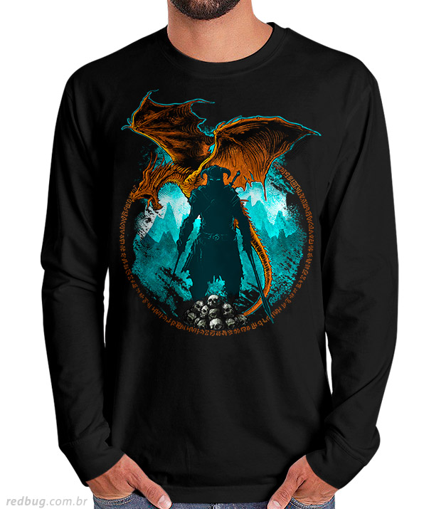 Manga Longa Sombra de Dovahkiin