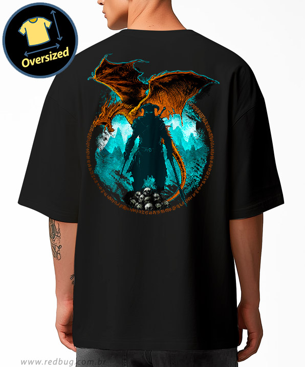 Camiseta Oversized Sombra de Dovahkiin