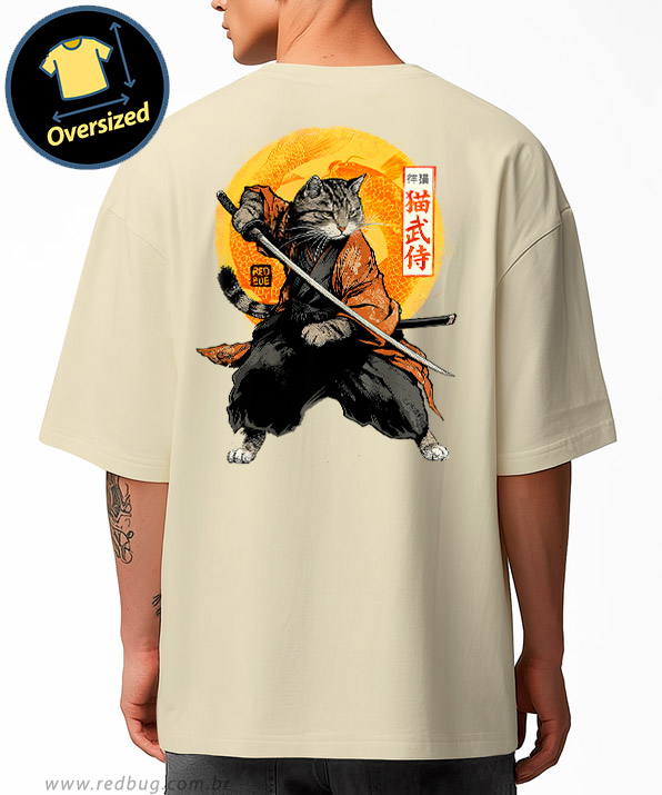 Camiseta Oversized Sete Vidas Samurai