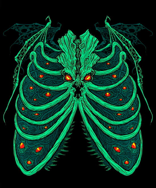 Camiseta Cthulhu Skull