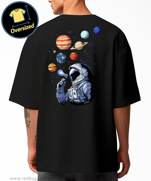 Camiseta Oversized Teoria das Bolhas