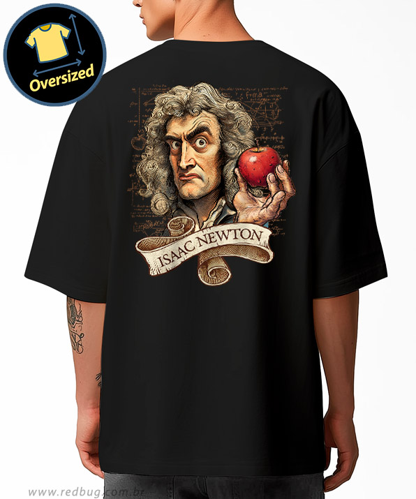 Camiseta Oversized Isaac Newton
