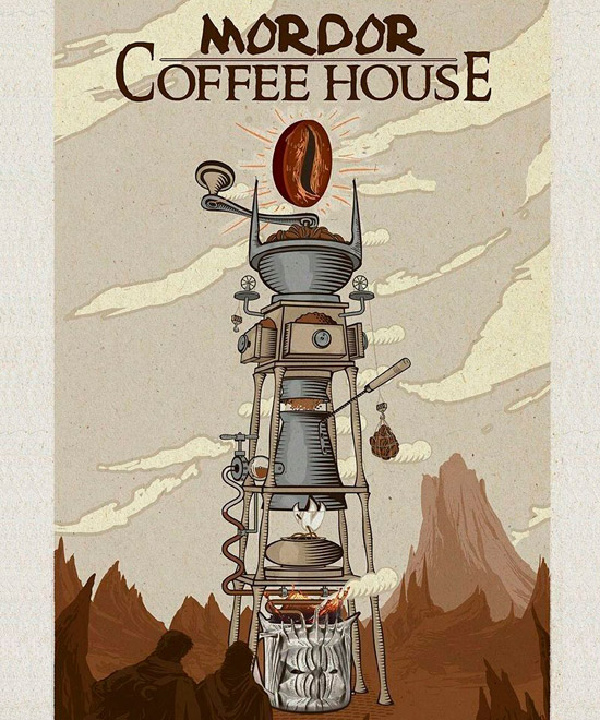Camiseta Mordor Coffee House