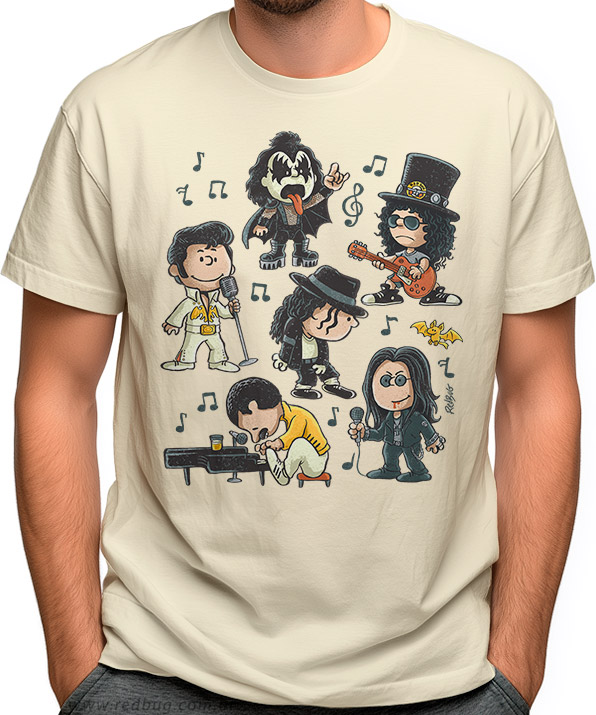 Camiseta Rock Pop Peanuts