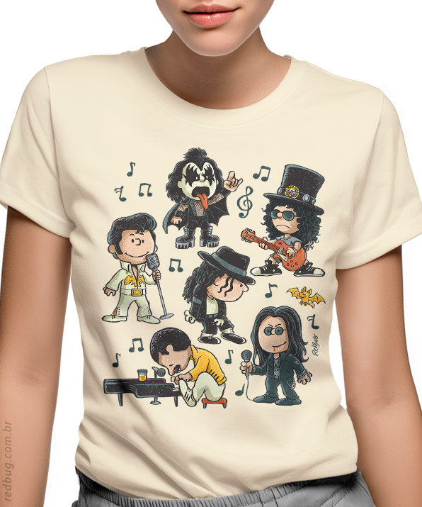Camiseta Rock Pop Peanuts