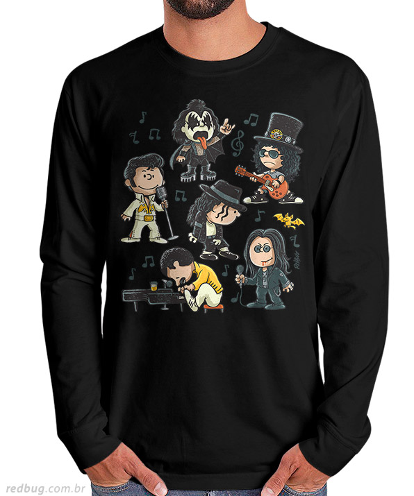 Manga Longa Rock Pop Peanuts