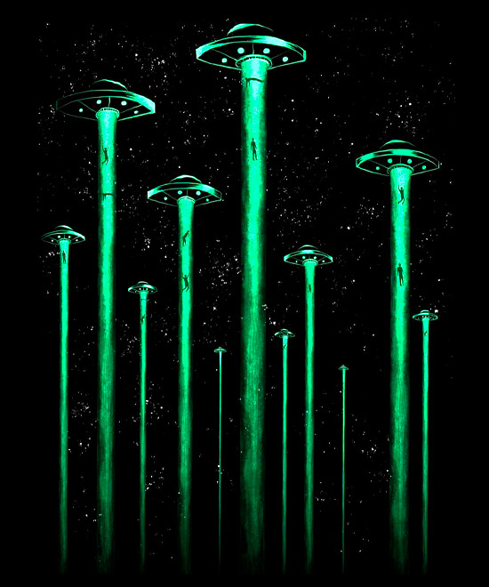 Camiseta Abdução Alienígena