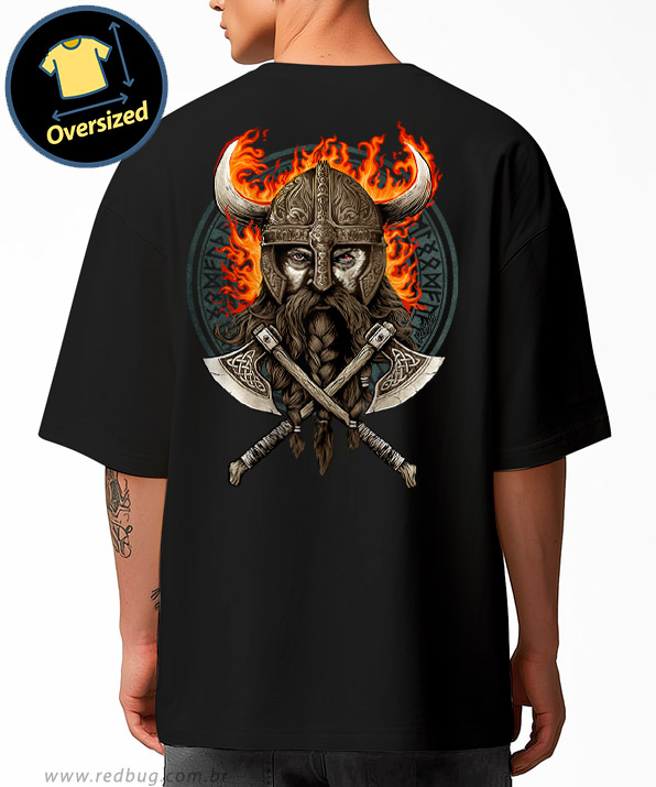 Camiseta Oversized Fúria Viking