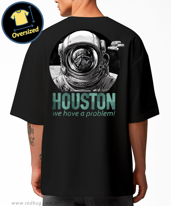 Camiseta Oversized Houston Alien