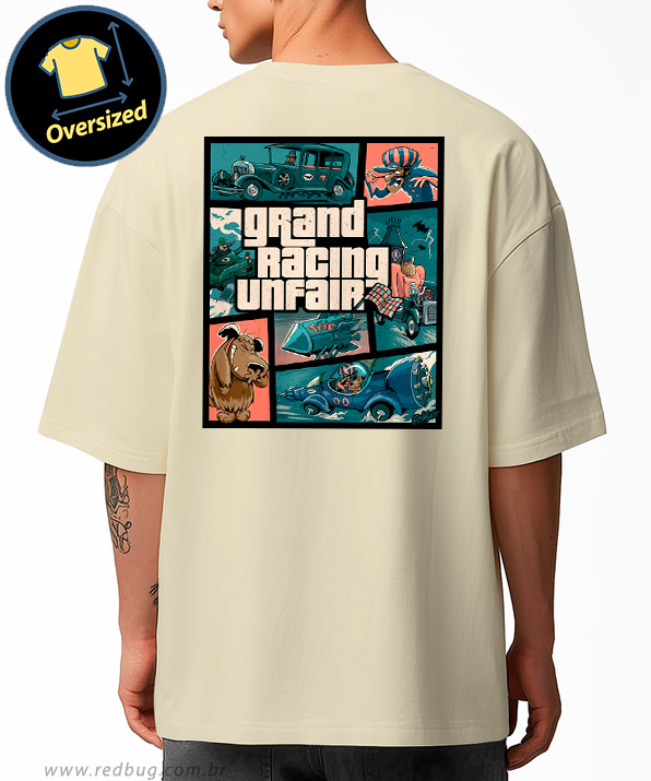 Camiseta Oversized Grand Racing Unfair