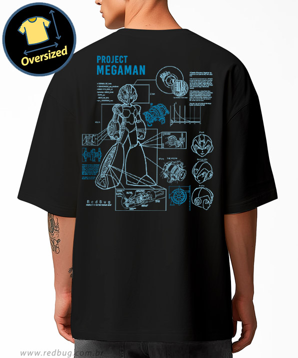 Camiseta Oversized Project Megaman