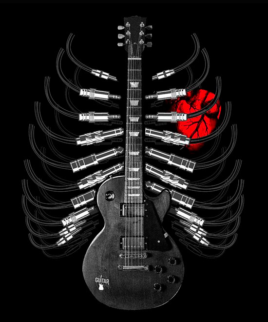 Camiseta Anatomia Do Rock