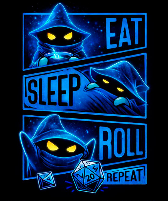 Camiseta Eat Sleep Roll