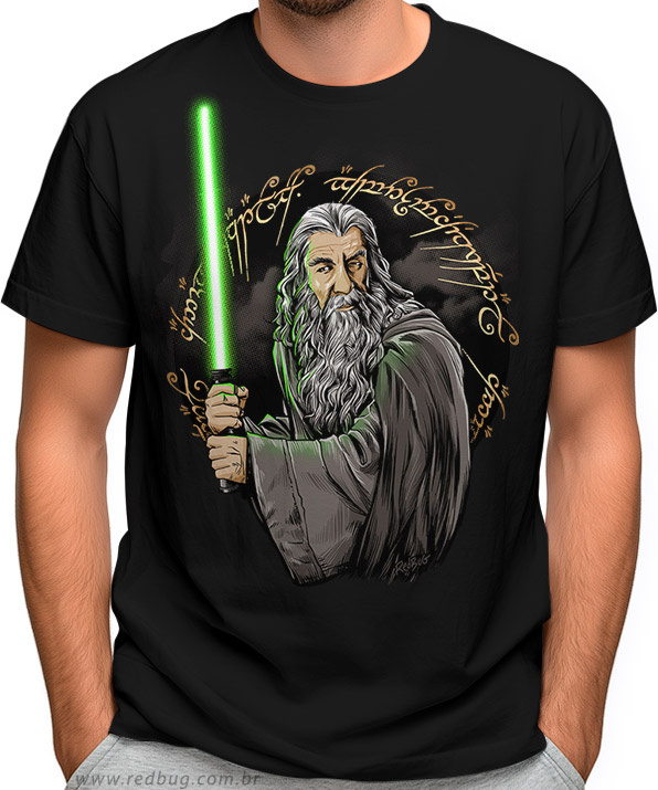 Camiseta Gandalf Mago Jedi