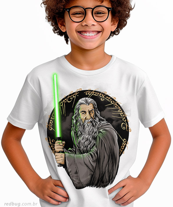 Camiseta Gandalf Mago Jedi