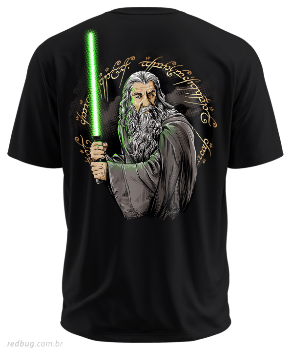 Estampa Costas Gandalf Mago Jedi