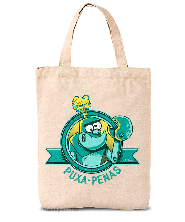 Ecobag Robô Frank Puxa-Pena