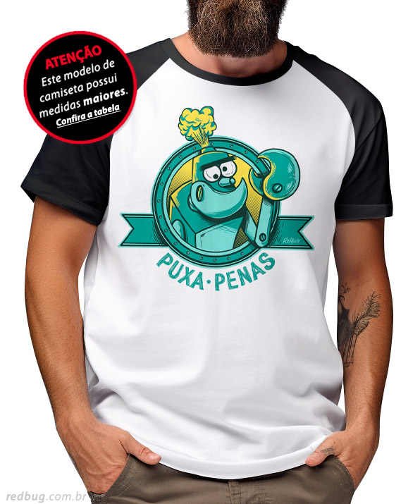 Raglan Robô Frank Puxa-Pena