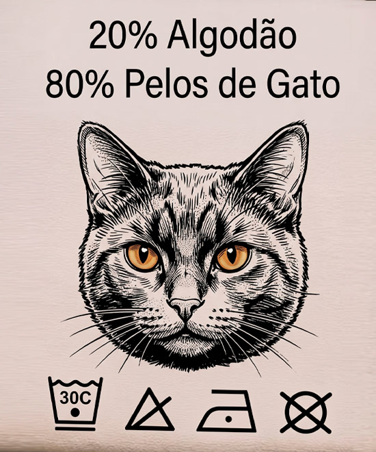 Camiseta Pelos De Gato