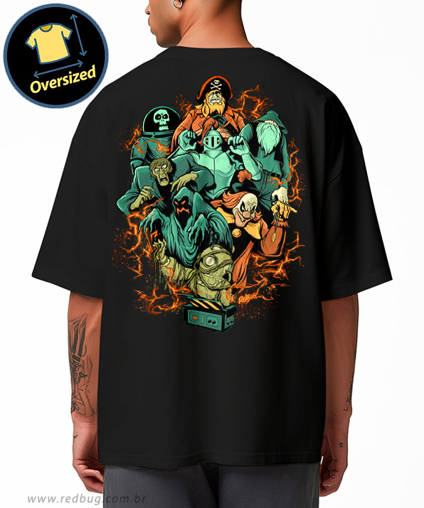 Camiseta Oversized Caçadores de Mistérios