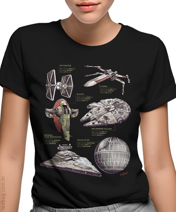 Camiseta Ícones Espaciais