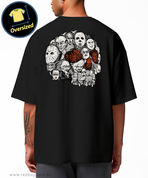 Camiseta Oversized Terror