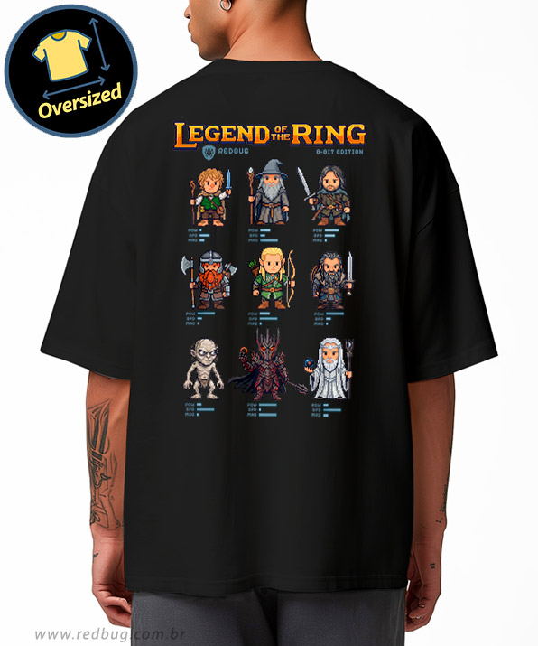 Camiseta Oversized Legend of the Ring